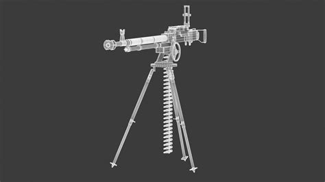 DshK Heavy Machine Gun - 3D Model by frezzy