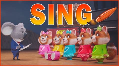 Coloring Sing Buster Mood and Red Panda Girls - Kids Coloring Pages | Co... | Coloring for kids ...