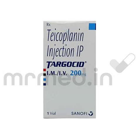 Buy Targocid 200mg Injection Online: Uses, Price, Dosage, Instructions, Side Effects | MrMed