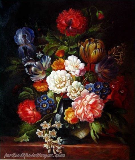 Oil Painting Reproductions for Sale | Flower painting, Flower painting ...