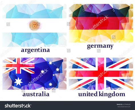 Flags World Vector Illustration Stock Vector (Royalty Free) 227949628 ...