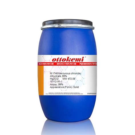 Mercurous chloride, dihydrate, 99% 10112-91-1 - Manufacturers ...