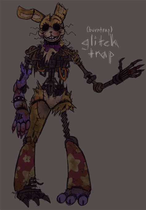 completely redesigned and overhauled burntrap (explanation in replies) | Fnaf drawings, Anime ...