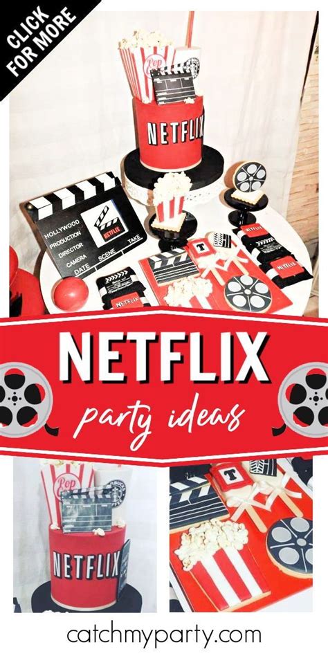 Netflix / Birthday "Netflix" | Catch My Party | Movie birthday party, Movie theme birthday party ...