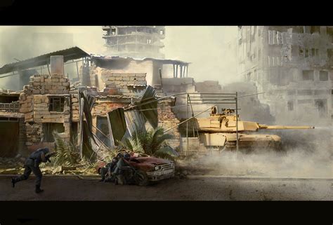 ArtStation - Battle in city