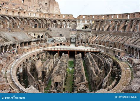 Inside Roman Colosseum stock photo. Image of history - 18196680