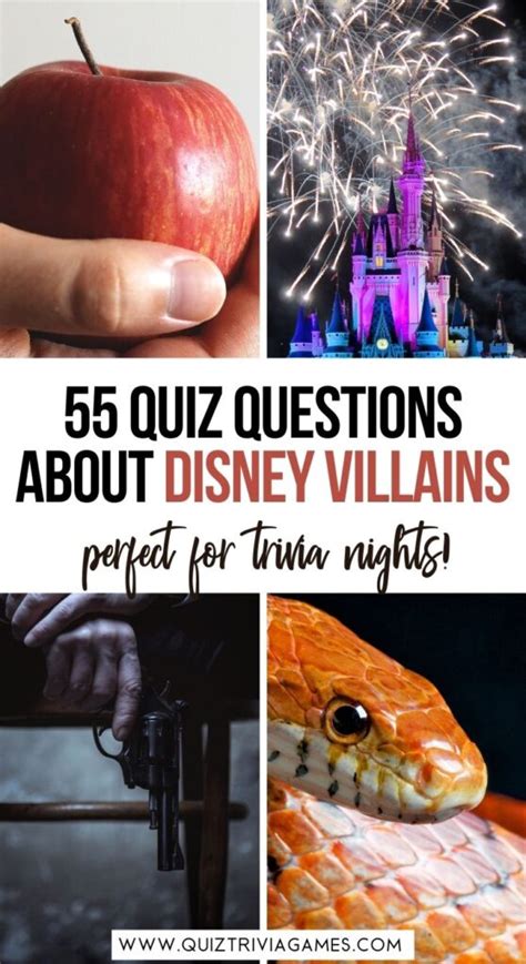 55 Disney Villains Trivia Questions & Answers (East & Hard)- Quiz Trivia Games