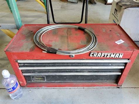 Craftsman 3 Drawer Tool Box With Contents - Trice Auctions