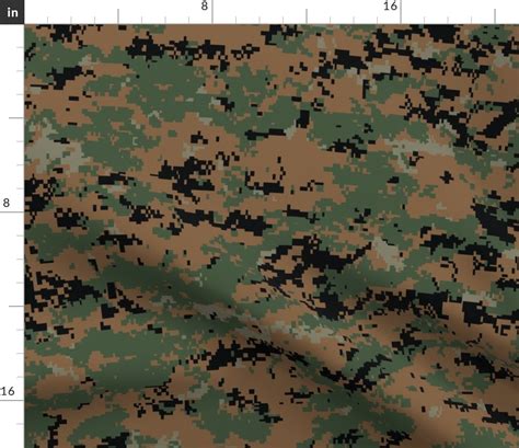 Marine MARPAT Digital Woodland Camo Fabric | Spoonflower