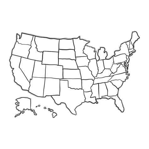 Usa Outline Vector at GetDrawings | Free download