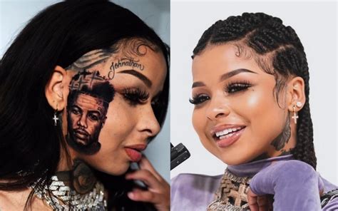 Chrisean Rock Stunned Fans With New Blueface Face Tattoo - Urban Islandz