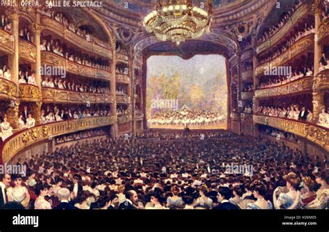 Paris Opera House (Opéra Garnier): interior during ballet Stock Photo: 163031237 - Alamy