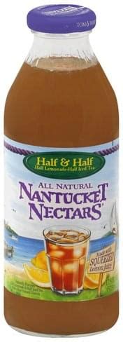 Nantucket Nectars Half Lemonade - Half Iced Tea - 17.5 oz, Nutrition ...