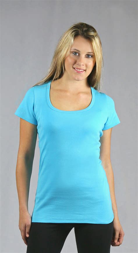 Deep Scoop Neck Tee Womens - from $3.21