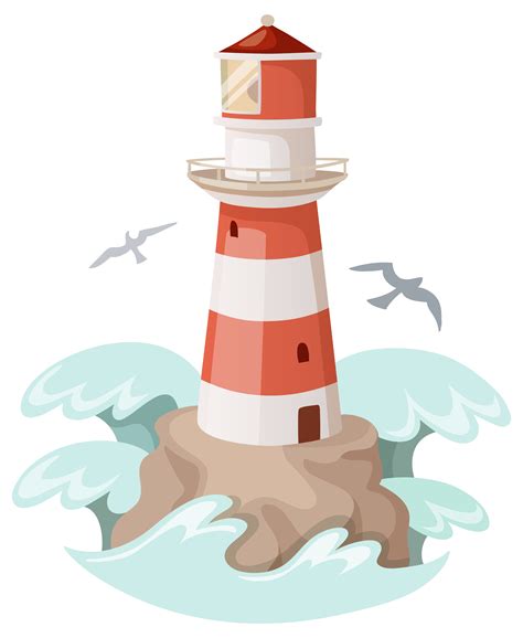 Lighthouse clipart image - Clipartix in 2023 | Lighthouse clipart, Flower background wallpaper ...
