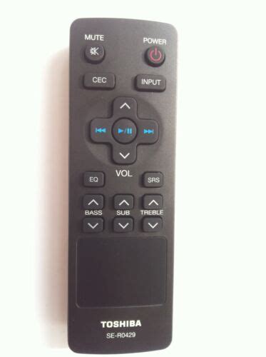 Toshiba sound Bar Remote SE-R0429 for Toshiba SBX4250 SBX4250KN SBX5065 ...