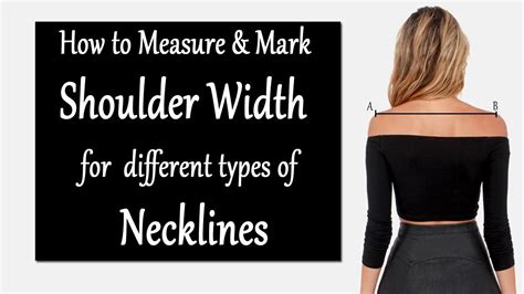 How to Measure & Mark Shoulder Width for Different Necklines | Sewing for Beginners - YouTube