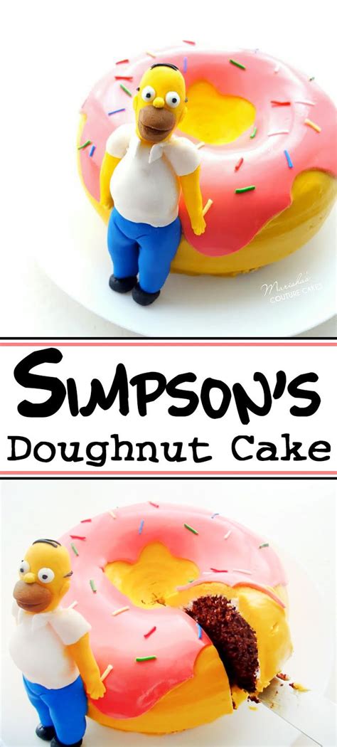 The Simpson's Doughnut Cake | Doughnut cake, The simpsons cake, Simpsons cake