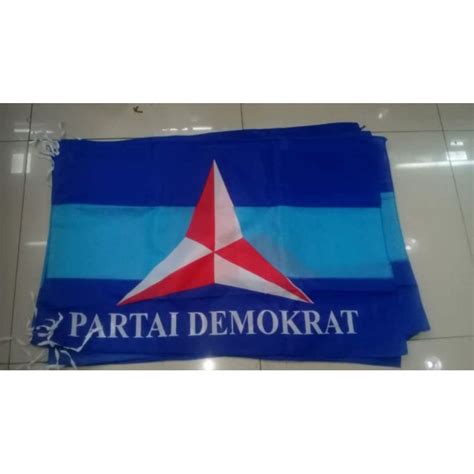 Jual BENDERA PARTAI DEMOKRAT UKURAN 60x90 cm isi 100pcs | Shopee Indonesia