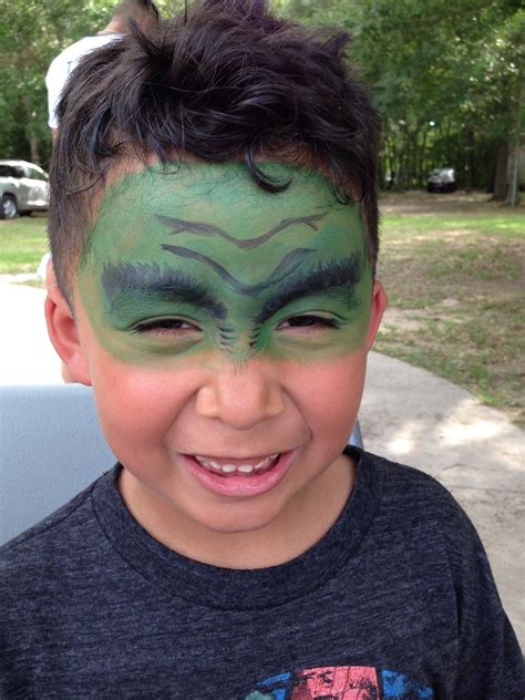 Hulk face painting Hulk Birthday, Surprise Birthday, Hulk Face Painting, Hulk Halloween Costume ...