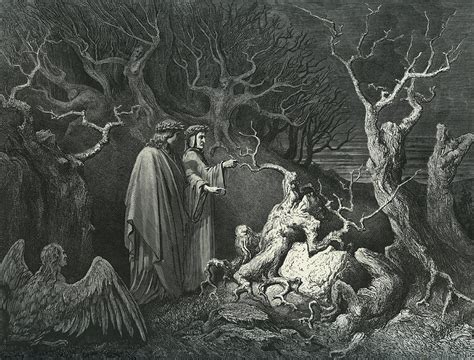 Illustration By Gustave Dore Scene From The Divine Comedy By Dante Painting by Gustave Dore - Pixels