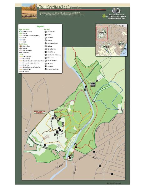 Brandywine Creek State Park Map - Brandywine Creek State Park Delaware ...