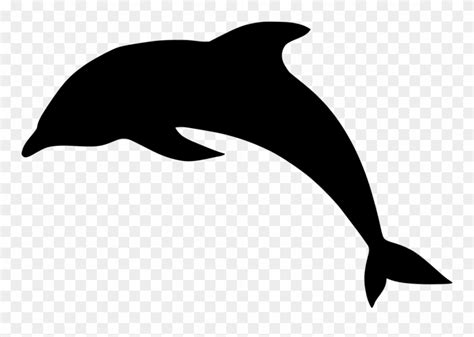 Dolphin Clipart Black And White Dolphin Jump Silhouette - Dolphin ...