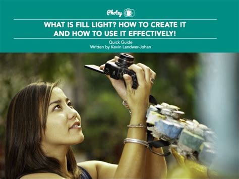 Fill Light - Free Quick Guide | Photzy