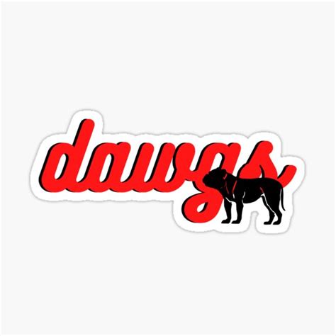 "Dawgs" Sticker for Sale by aszat | Redbubble