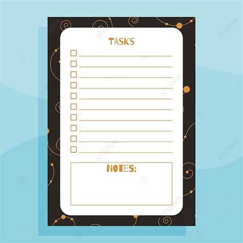 Tasks And Notes Print Concept Template Template Download on Pngtree