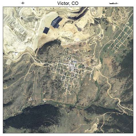 Aerial Photography Map of Victor, CO Colorado