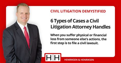 6 Types of Cases a Civil Litigation Attorney Handles | Henriksen Law