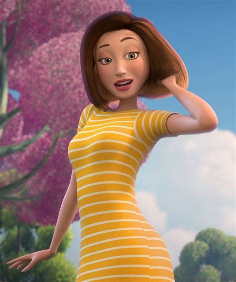 Download A Cartoon Girl In A Yellow Dress Standing In Front Of A Tree Wallpaper | Wallpapers.com