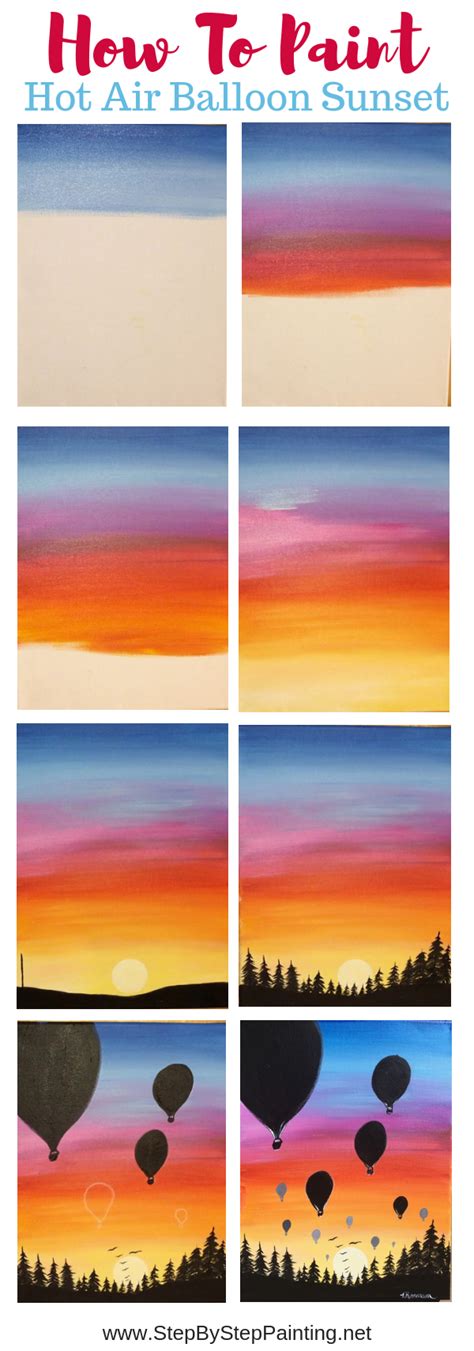 Sunset Painting - Learn To Paint An Easy Sunset With Acrylics | Sunset ...