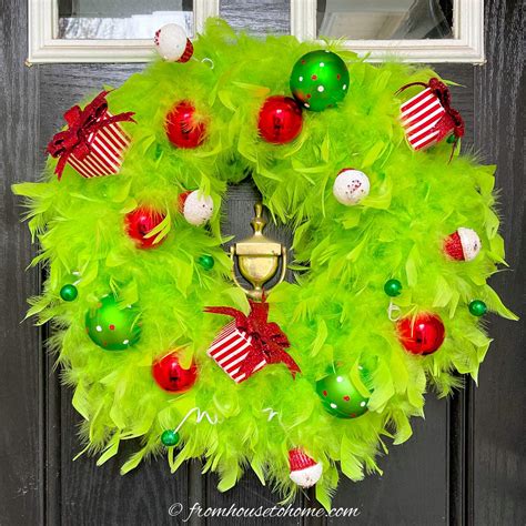 Grinch wreath, grinch Christmas wreath, grinch decor, grinch wreaths ...