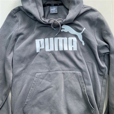 PUMA grey normal fit men’s hoodie , XS men’s ,... - Depop