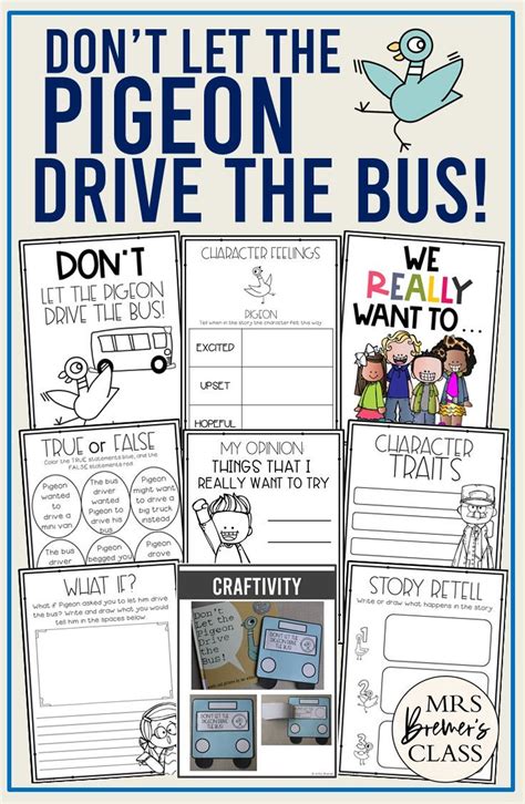 a poster with text that says don't let the pigeon drive the bus