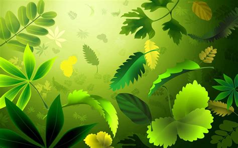 Download Green Nature Leaf Art Wallpaper | Wallpapers.com