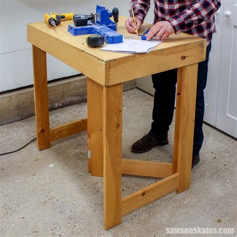 DIY Folding Workbench (Free Plans) | Saws on Skates®