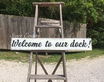 Boat dock signs | Etsy