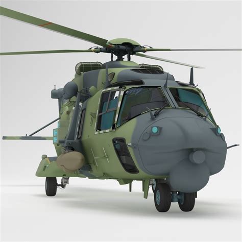 3d military helicopter nhindustries nh90 model