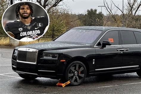 Colorado QB Shedeur Sanders’ Luxury Car Booted In Latest Bad Luck ...