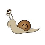 Funny gastropod | Free SVG