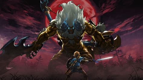 My 4K bloodmoon Lynel wallpaper : Breath_of_the_Wild