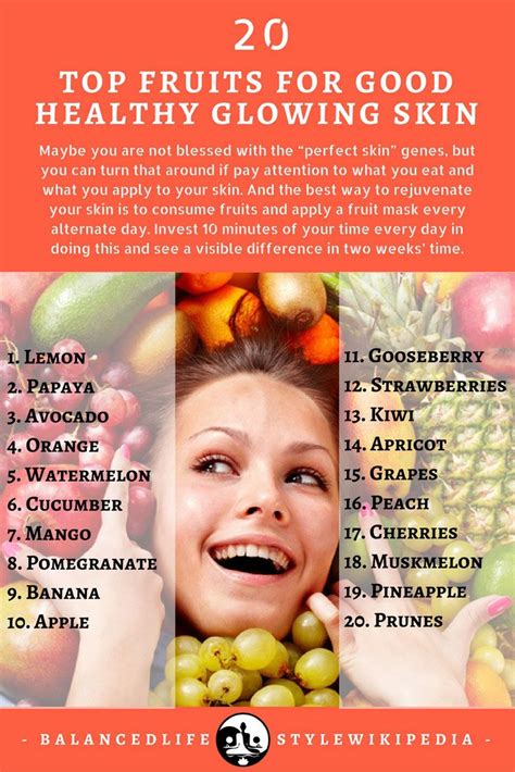 20 Top Fruits For Good Healthy Glowing Skin | Healthy glowing skin, How to grow taller, Winter ...