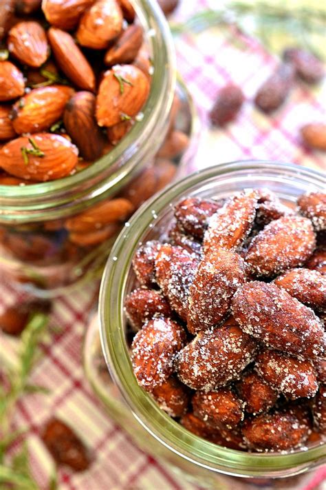 Cinnamon Honey Roasted Almonds & Rosemary Olive Oil Roasted Almonds ...