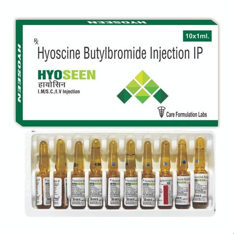 Hyoscine Butylbromide Injection Ip, AUSMED, 10X1ML at Rs 14.5/vial in New Delhi