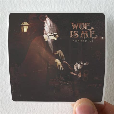 Woe Is Me Numbers Album Cover Sticker