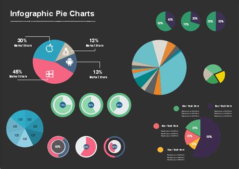 Free Infographic Pie Charts Template