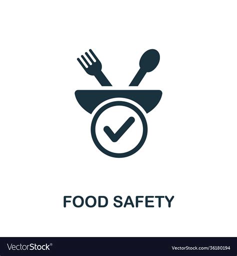 Food safety icon from organic farming collection Vector Image